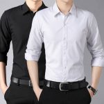 Black & White Formal Shirt